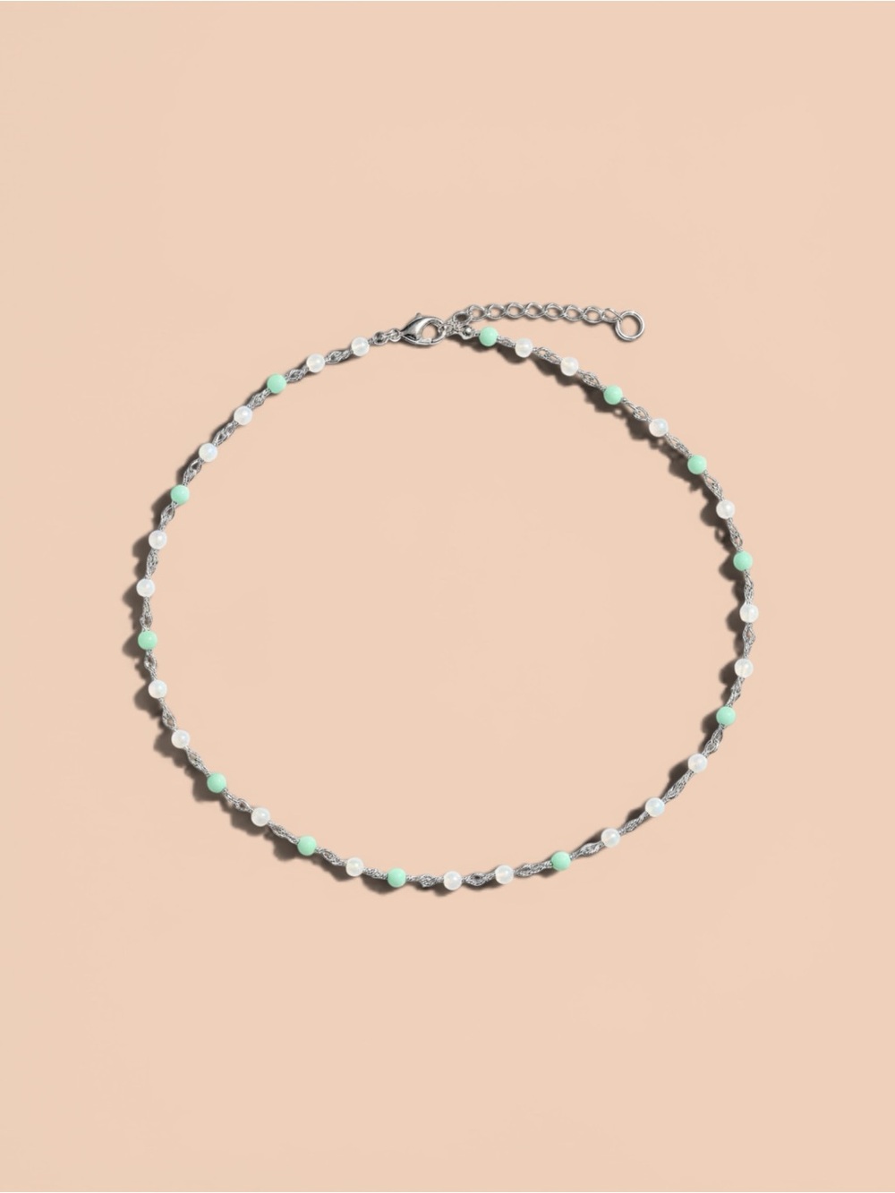 James Avery Santorini retired .925 Silver Necklace w/ turquoise and White pearls
